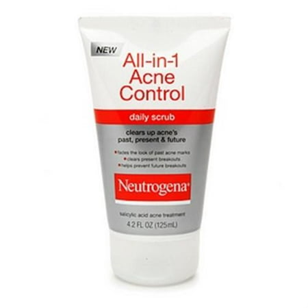 Neutrogena All-in-1 Acne Control Daily Scrub 4.20 oz (Pack of 3)