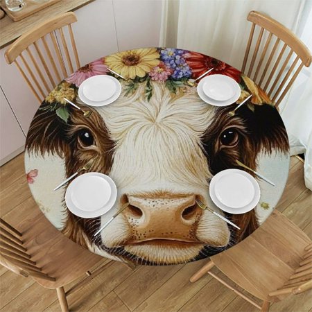 Patifu Flower Crown Butterflies Round Tablecloth with Elastic Edge Stain-Resistant and Washable Table Cover for Restaurants Weddings Parties - Multiple Sizes Available 46 -50
Patifu Flower Crown Butterflies Round Tablecloth with Elastic Edge Stain-Resistant and Washable Table Cover for Restaurants Weddings Parties - Multiple Sizes Available 46 -50