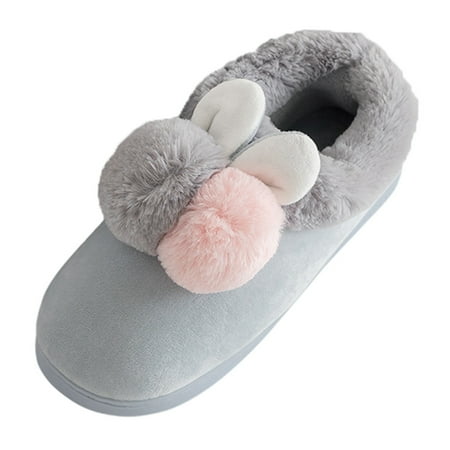 Dainzusyful Slippers For Women Slippers Womenn Winter Home Slippers Non-slip Indoors Bedroom Floor Warm Shoes House Slippers For Women Grey
Dainzusyful Slippers For Women Slippers Womenn Winter Home Slippers Non-slip Indoors Bedroom Floor Warm Shoes House Slippers For Women Grey