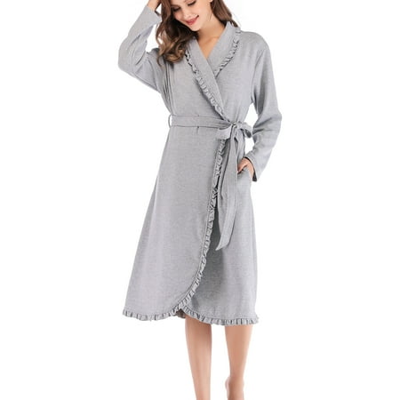 YWDJ Silk Pajamas for Women Women Casual Winter Leng Bathrobe Solid Home Clothes Long Sleeve Dress Gray XL
YWDJ Silk Pajamas for Women Women Casual Winter Leng Bathrobe Solid Home Clothes Long Sleeve Dress Gray XL