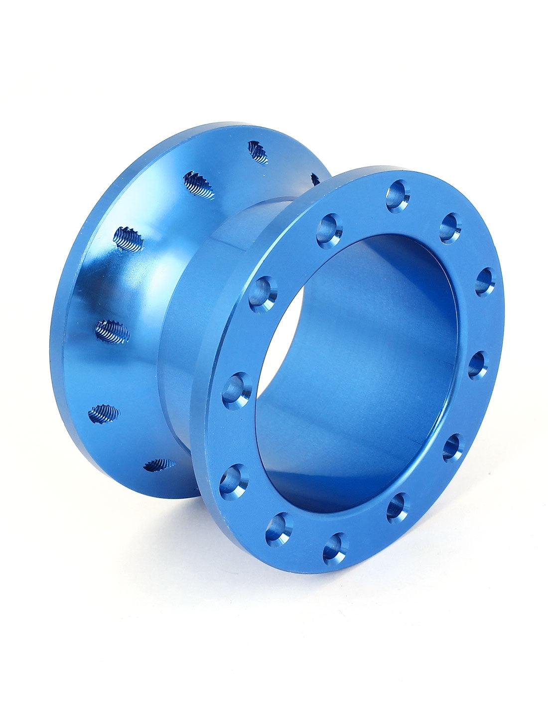 Auto Car Blue Aluminium 5cm Height Steering Wheel Hub Adapter Spacer
