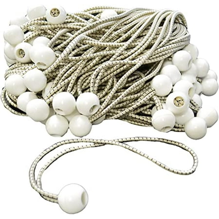 11 White Bungee Tarp Balls (100 Pack)