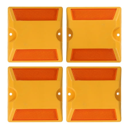 Highway deceleration plate 4pcs Highway Road Deceleration Plate Buffer Pad Speeds Reflective Blocks