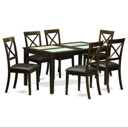 7-Pc Upholstered Dining Table Set