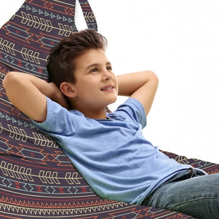 Ethnic Lounger Chair Bag Ornamental Pattern with Arrows and Triangles Motifs from Folklore High Capacity Storage with Handle Container Lounger Size Multicolor by Ambesonne
Ethnic Lounger Chair Bag Ornamental Pattern with Arrows and Triangles Motifs from Folklore High Capacity Storage with Handle Container Lounger Size Multicolor by Ambesonne