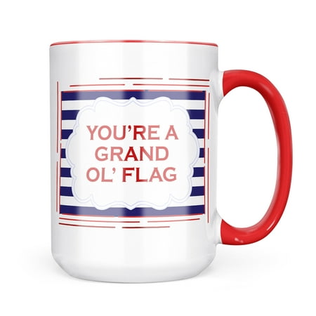 

Christmas Cookie Tin You re A Grand Ol Flag Fourth of July Blue Stripes Mug gift for Coffee Tea lovers