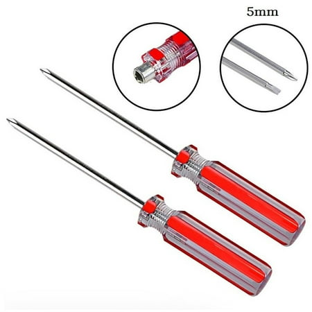 GLFILL 2Pcs 5mm 2 Sides Double Head Slotted Cross Screwdrivers Remover Repair Hand Tool
GLFILL 2Pcs 5mm 2 Sides Double Head Slotted Cross Screwdrivers Remover Repair Hand Tool