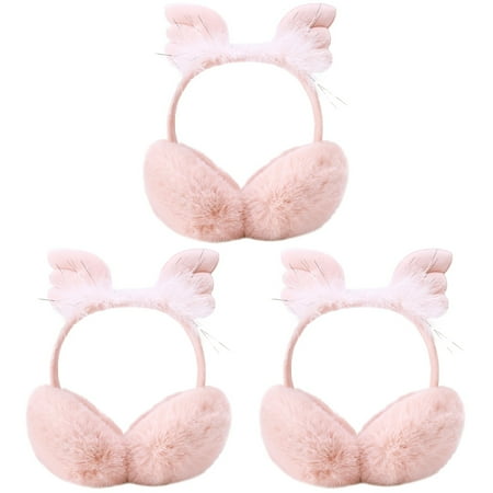 TINKSKY 3 pcs Lovely Earmuff Children Warm Earmuff Wings Ear Warmer Winter Ear Cover