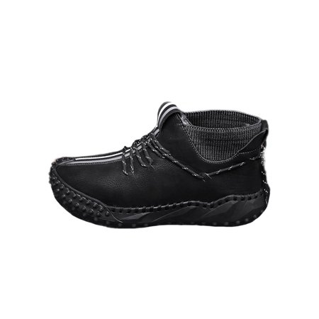 GENILU Mens Anti Collision Comfort Walking Shoes Solid Sock Boot Driving Round Toe Boots Lace Up Black 5.5
GENILU Mens Anti Collision Comfort Walking Shoes Solid Sock Boot Driving Round Toe Boots Lace Up Black 5.5