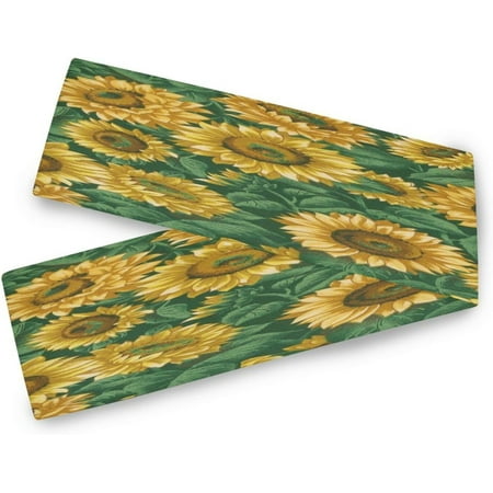 Hyjoy Table Runner Sunflower Flowers Machine Washable Non-Slip Farmhouse Table Runners for Dinner Party Holidays Home Decor 13 x 90 Inch
Hyjoy Table Runner Sunflower Flowers Machine Washable Non-Slip Farmhouse Table Runners for Dinner Party Holidays Home Decor 13 x 90 Inch