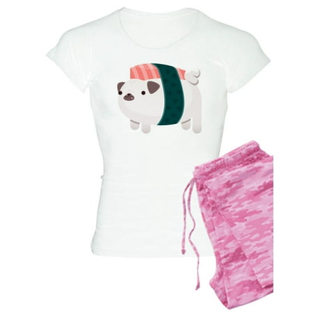 CafePress - Nigiri Pug Pajamas - Women s Light Pajamas