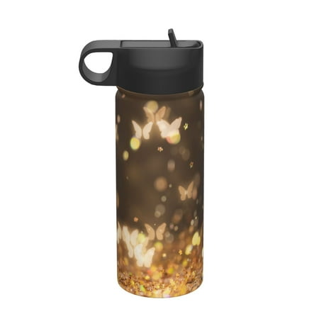 Tideii Gold butterfly glitter for 18OZ Insulated Space Bottle Stainless Steel Water Cup with Straw Suitable for Outdoor Sports Unisex
Tideii Gold butterfly glitter for 18OZ Insulated Space Bottle Stainless Steel Water Cup with Straw Suitable for Outdoor Sports Unisex