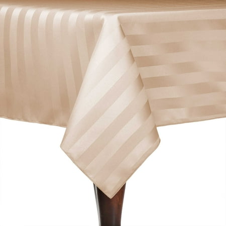 Ultimate Textile (3 Pack) Satin-Stripe 60 x 60-Inch Square Tablecloth - for Wedding and Catering Hotel or Home Dining use Cafe 
Ultimate Textile (3 Pack) Satin-Stripe 60 x 60-Inch Square Tablecloth - for Wedding and Catering Hotel or Home Dining use Cafe