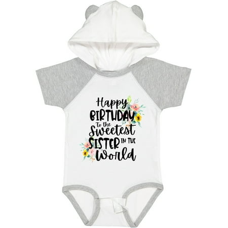 Inktastic Happy Birthday to the Sweetest Sister in the World Gift Baby Girl Bodysuit
Inktastic Happy Birthday to the Sweetest Sister in the World Gift Baby Girl Bodysuit
