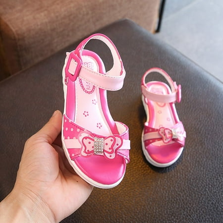 Children Kids Baby Girls Crystal Bowknot Sandals Casual Shoes CHMORA