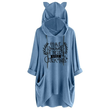 Sexy Dance Women Long Sleeve T-shirt Hoodie Tunic Plain Tops Plus Size Tee Shirts Blouse Bear Ear Print Hooded Loungewear Nightgown Pajama
Sexy Dance Women Long Sleeve T-shirt Hoodie Tunic Plain Tops Plus Size Tee Shirts Blouse Bear Ear Print Hooded Loungewear Nightgown Pajama