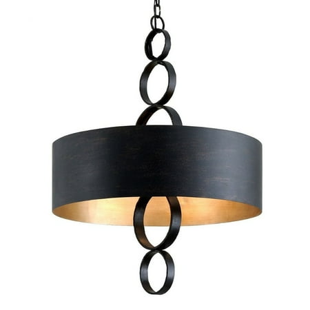 Troy Lighting-F7235-Rivington - Six Light Pendant Charred Copper Finish