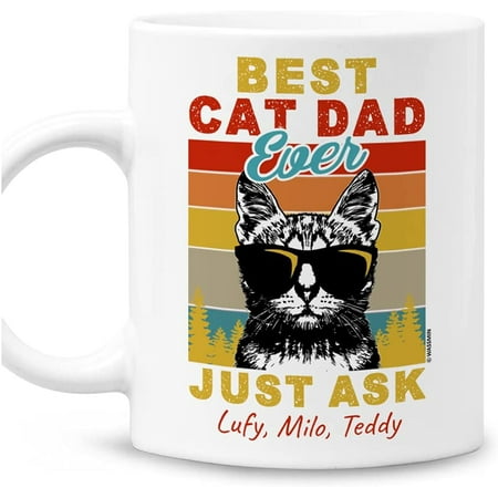 Personalized Cat Dad Coffee Mug Cup 11oz 15oz Father s Day Birthday Christmas Gag Gifts Ideas For Dads Daddy Father Papa Cats Owners Pet Lovers Men Custom Name From Fur Baby White
Personalized Cat Dad Coffee Mug Cup 11oz 15oz Father s Day Birthday Christmas Gag Gifts Ideas For Dads Daddy Father Papa Cats Owners Pet Lovers Men Custom Name From Fur Baby White