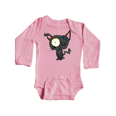 Inktastic Goth Animals Pets Black Cat Gift Baby Boy or Baby Girl Long Sleeve Bodysuit