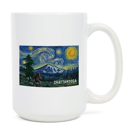 15 fl oz Ceramic Mug Chattanooga Tennessee Bigfoot Starry Night Dishwasher & Microwave Safe
15 fl oz Ceramic Mug Chattanooga Tennessee Bigfoot Starry Night Dishwasher & Microwave Safe