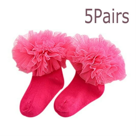 5Pairs Baby Girls Socks With Lace Ruffle Princess Cotton Sock Princess socks Pink-S (2-4 years old)
5Pairs Baby Girls Socks With Lace Ruffle Princess Cotton Sock Princess socks Pink-S (2-4 years old)