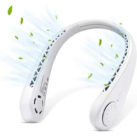 Portable Neck Fan 360 Degree Hands-Free Bladeless Fan Leafless Wearable Personal Fan USB Rechargeable Powerful Dual Wind 3 Speeds For Sports Travel Office Home (White)
Portable Neck Fan 360 Degree Hands-Free Bladeless Fan Leafless Wearable Personal Fan USB Rechargeable Powerful Dual Wind 3 Speeds For Sports Travel Office Home (White)