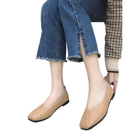 Sanviglor Womens Flat Shoes Slip On Casual Square Toe Flats Work Lightweight Fashion Pumps Anti-Slip Comfort Camel 5.5
Sanviglor Womens Flat Shoes Slip On Casual Square Toe Flats Work Lightweight Fashion Pumps Anti-Slip Comfort Camel 5.5