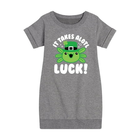 Instant Message - St. Patrick s Day - It Takes Alotl Luck - Axolotl - Toddler And Youth Girls Fleece Dress
Instant Message - St. Patrick s Day - It Takes Alotl Luck - Axolotl - Toddler And Youth Girls Fleece Dress