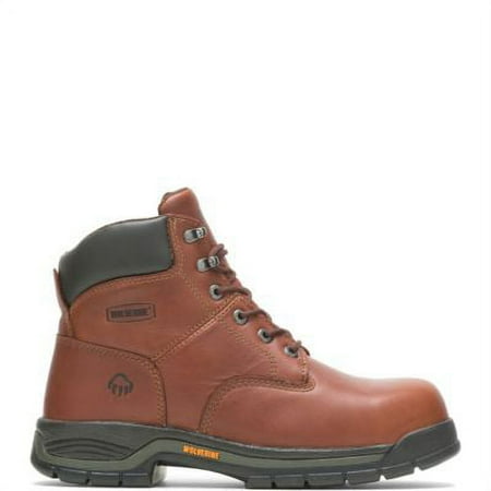 Wolverine Harrison Lace-Up Steel-Toe 6 Work Boot Men Brown