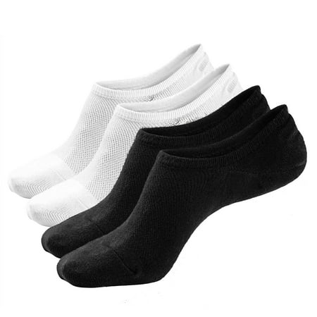 No Show Socks Low Cut Ankle Socks for Men & Women 4 Packs Black & White Non-Slip Grip Casual Cotton Socks Soft Moisture Wicking Durable Thin Breathable Invisible Size 6 7 9 10 11 12 13 14
No Show Socks Low Cut Ankle Socks for Men & Women 4 Packs Black & White Non-Slip Grip Casual Cotton Socks Soft Moisture Wicking Durable Thin Breathable Invisible Size 6 7 9 10 11 12 13 14