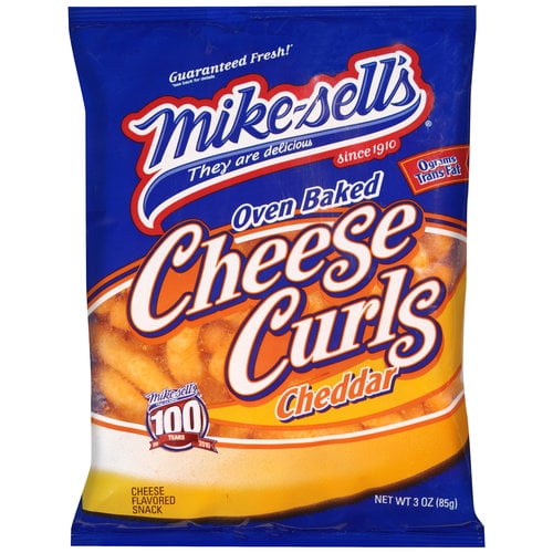 Mikesell's Oven Baked Cheddar Cheese Curls, 6 oz