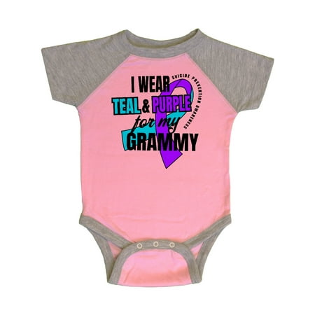 Inktastic Suicide Prevention I Wear Teal and Purple for My Grammy Gift Baby Boy or Baby Girl Bodysuit
Inktastic Suicide Prevention I Wear Teal and Purple for My Grammy Gift Baby Boy or Baby Girl Bodysuit