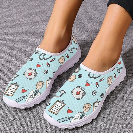 White Doctor Design Slip On Shoes Lightweight Medical Printing Sneakers Soft Soled Shoes For Summer Casual Shoes
White Doctor Design Slip On Shoes Lightweight Medical Printing Sneakers Soft Soled Shoes For Summer Casual Shoes