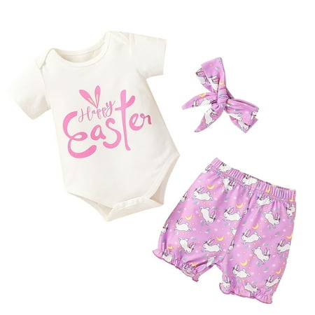 Girl s 2 Piece Outfits Floral Print Sleeveless White Girls Short Sleeve Easter Rabbit Prints Romper Bodysuits Shorts Outfits 9-12 Months
Girl s 2 Piece Outfits Floral Print Sleeveless White Girls Short Sleeve Easter Rabbit Prints Romper Bodysuits Shorts Outfits 9-12 Months