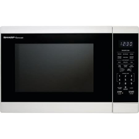 Sharp 1.4-Cu. Ft. Countertop Microwave Oven in White