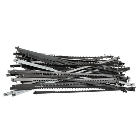 48Pcs 4 Inch 105mm Pinned Scroll Saw Blades Wood Cutting Blade for Saw