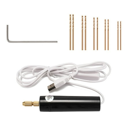 GLFSIL Electric USB Drill Handheld Rotary Engraving Pen For Wood Craft Grinder