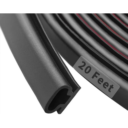 20 Feet Flexible Rubber Weather Stripping Door Seal Strip Self-Adhesive D-Shape Door Weatherstripping for Door Frame Insulation and Soundproofing (Black Pack of 1)
20 Feet Flexible Rubber Weather Stripping Door Seal Strip Self-Adhesive D-Shape Door Weatherstripping for Door Frame Insulation and Soundproofing (Black Pack of 1)