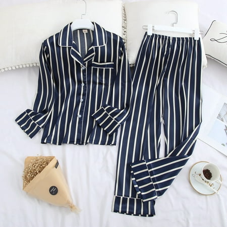 Long Sleeve Pajamas Autumn Ice Silk Long Sleeve Trousers Suit Printing Fashion Pyjamas Set
Long Sleeve Pajamas Autumn Ice Silk Long Sleeve Trousers Suit Printing Fashion Pyjamas Set