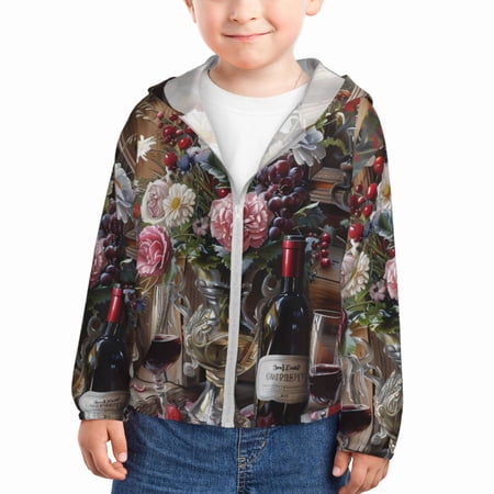 Gaeub Romantic Wine Flowers Print Athletic Sun Protection Hoodie for Kids Long Sleeve Outdoor UV Shirt Running Fishing Top for Boys Girls-18 Months
Gaeub Romantic Wine Flowers Print Athletic Sun Protection Hoodie for Kids Long Sleeve Outdoor UV Shirt Running Fishing Top for Boys Girls-18 Months