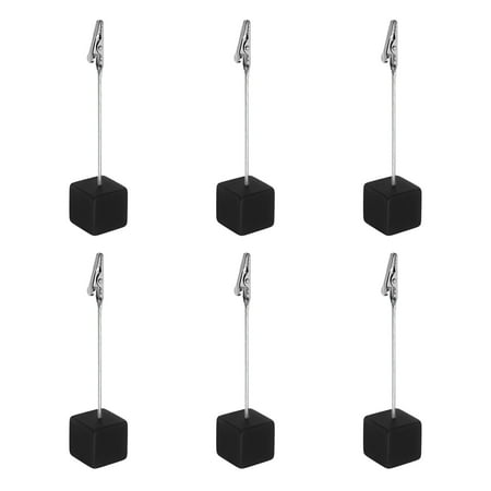 Uxcell Place Card Holder Resin Cube Base Alligator Clip Table Number Photo Holder for Party Wedding Black 6 Pack
Uxcell Place Card Holder Resin Cube Base Alligator Clip Table Number Photo Holder for Party Wedding Black 6 Pack