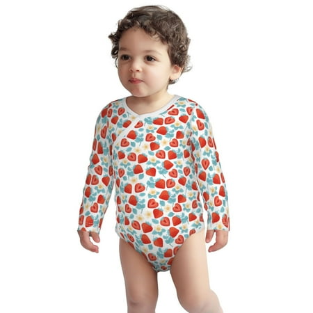 Haiem Strawberries Printed Unisex-Baby Long Sleeve Onesies Bodysuits Unisex Babies Snap-Up Rompers-3 Months
Haiem Strawberries Printed Unisex-Baby Long Sleeve Onesies Bodysuits Unisex Babies Snap-Up Rompers-3 Months