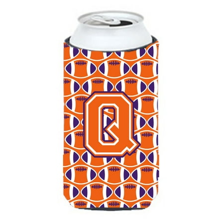letter q football orange white and regalia tall boy beverage insulator hugger cj1072-qtbc
letter q football orange white and regalia tall boy beverage insulator hugger cj1072-qtbc