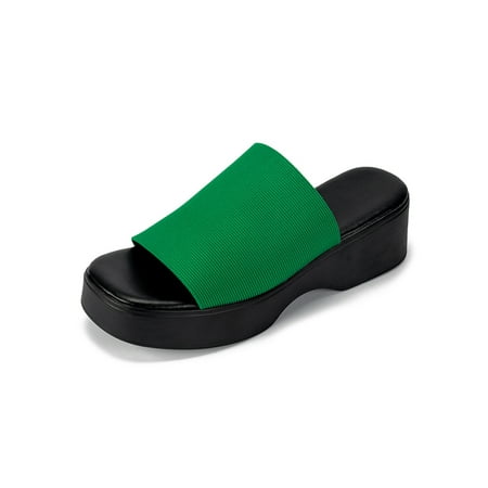 Zodanni Womens Slide Sandal Slip On Wedge Sandals Summer Slides For Casual Shoes Women Non-Slip Knit Upper Green 11
Zodanni Womens Slide Sandal Slip On Wedge Sandals Summer Slides For Casual Shoes Women Non-Slip Knit Upper Green 11