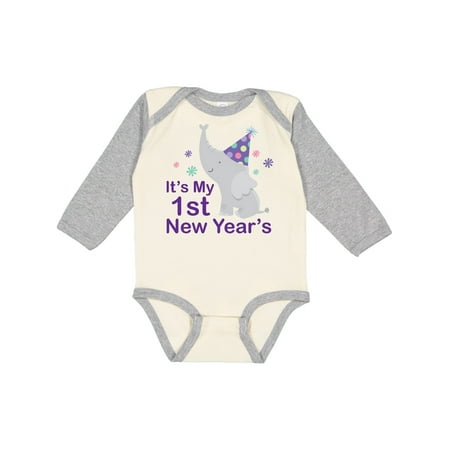 Inktastic It s My 1st New Year s Elephant Gift Baby Boy or Baby Girl Long Sleeve Bodysuit
Inktastic It s My 1st New Year s Elephant Gift Baby Boy or Baby Girl Long Sleeve Bodysuit