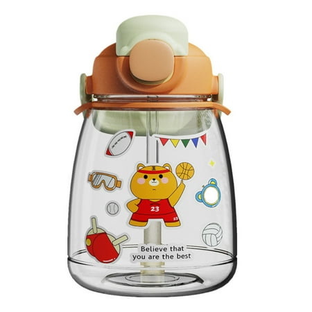 Ameiqe Cute Water Bottle Sealed Flip Top Lid Clear Bottle with Sucker Handle Lanyard(Orange 1100ml)
Ameiqe Cute Water Bottle Sealed Flip Top Lid Clear Bottle with Sucker Handle Lanyard(Orange 1100ml)
