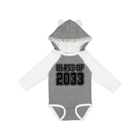 Inktastic class of 2033 Gift Baby Boy or Baby Girl Long Sleeve Bodysuit