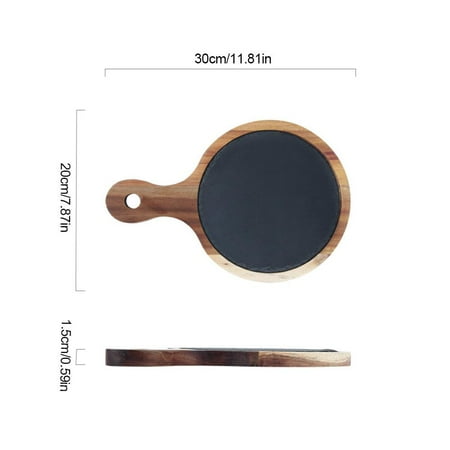 Famure dinner plate Pizza Plate Round Black Wood Dinner Plate Western Sushi Steak Tray
Famure dinner plate Pizza Plate Round Black Wood Dinner Plate Western Sushi Steak Tray