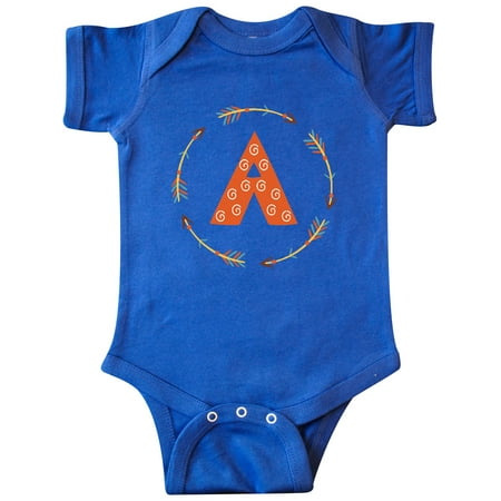 Inktastic Letter A Tribal Arrow Monogram Gift Baby Boy or Baby Girl Bodysuit