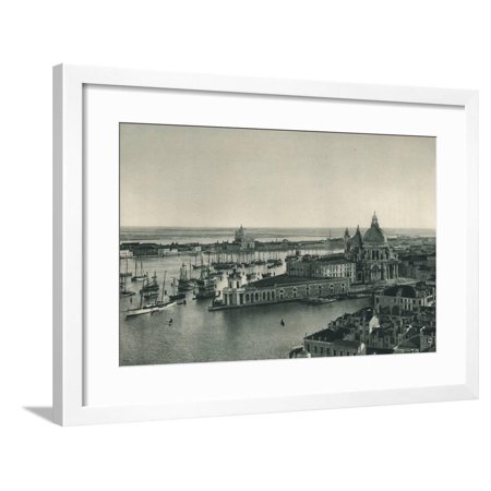 Grand Canal and Church of Santa Maria della Salute, Venice, Italy, 1927 Framed Print Wall Art By Eugen Poppel